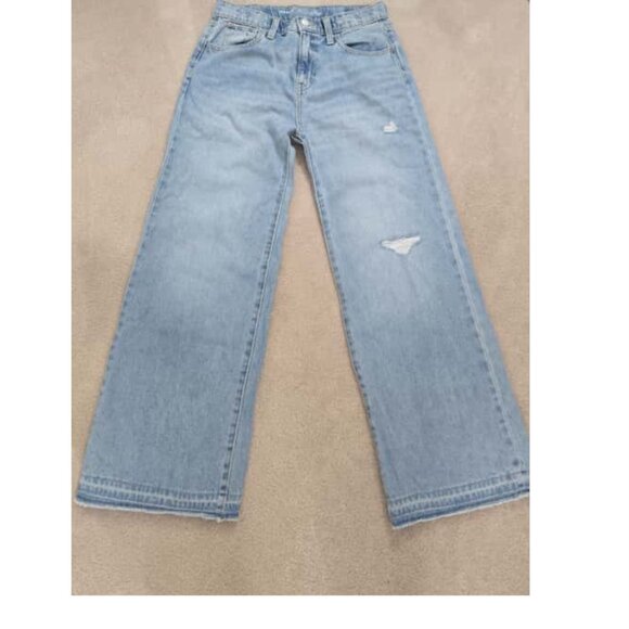 Old Navy High-Waisted Baggy Ripped Wide-Leg Jeans - Picture 6 of 6